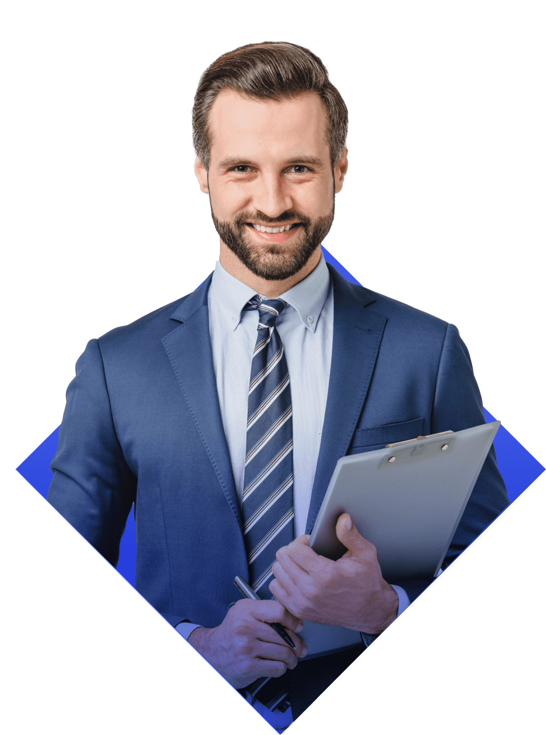 office man smiling
