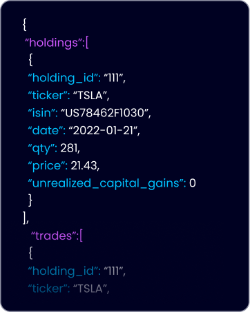 screen of application